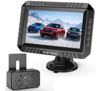 VASTEND Wireless Telecamera Retromarcia 5 Pollici HD 1080P Monitor, IP69 Impermeabile IR Visione Notturna Telecamera Posteriore, 150° Grandangolare, per Camion, Camper, Pickup, SUV