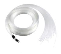 VASTFIRE Cavo ottico a LED in fibra ottica, 3 m, 300 pezzi, 0,75 mm (0,03 in) PMMA plastica End Glow LED Fiber Optic Cable per illuminazione da soffitto Starlight