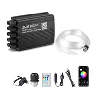 VASTFIRE Set stella stellata per auto Twinkle a porta singola da 16W di luci in fibra ottica 500 pezzi * 2 m Controllo remoto App Suono Musica attivata per auto Derco Home Cincema