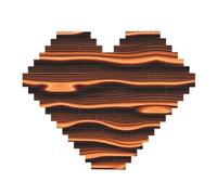 Vasto Desert Print Building Brick Block Puzzle - Puzzle a forma di cuore, immagine puzzle in legno