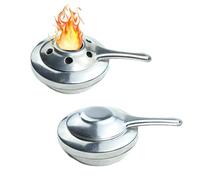 Vastsea 2 Pezzi Alcool Portatile Mini Fornello, Fornello ad Alcool Portatile, Bruciatore per Pasta in Acciaio Inox, per Campeggio All'aperto, Barbecue, Escursionismo, Cucina