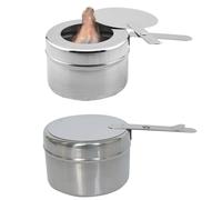 Vastsea 2 Pezzi Fornello ad Alcool Portatile, Alcool Portatile Mini Fornello, Bruciatore per Pasta in Acciaio Inox, per Campeggio All'aperto, Barbecue, Escursionismo, Cucina