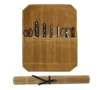 Vastsea Porta Coltelli da Chef con 7 Fessure, Borsa a Rotolo per Coltelli, Borsa Coltell