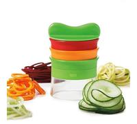Vastsea Spiralizzatore Manuale a 3 Lame, Spiralizzatore di Verdure Manuale, Spiralizzatore di Verdure, Tagliaverdure Manuale a Spirale 3 in 1 per Carote, Cetrioli, Patate, Cipolla