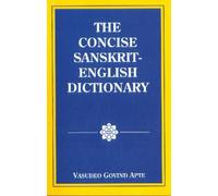 Vasudeo Govind Apte The Concise Sanskrit English Dictionary (Tascabile)