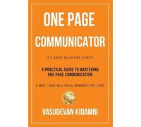 Vasudevan Kidambi One Page Communicator (Tascabile)
