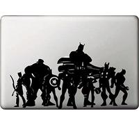 VATI Fogli smontabili Avengers Decalcomania del Vinile Autoadesivo della Pelle Art Nero per Apple MacBook PRO Air Mac 13"Pollici/Unibody 13" inch Laptop