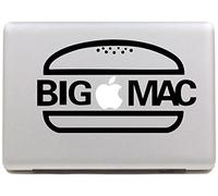 Vati fogli smontabili Monogram BIG MAC decalcomania del vinile autoadesivo della pelle Art nero per Apple Macbook Pro Air Mac 13"15" pollici/13 Unibody 15"Laptop Inch