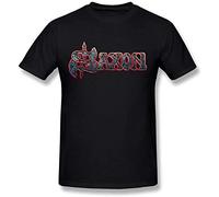 Vatica Saxon Men's T-Shirt Unisex Black Tee XL
