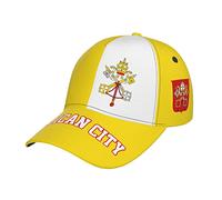 Vatican City Flag Berretto da Baseball Regolabile Tesa Curva Cappelli Golf Moda Cappellino per Amico Pesca Corsa