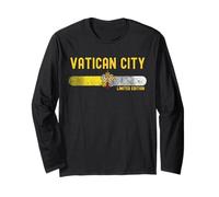 Vatican City Flag | Vatican Vintage Distressed Maglia a Manica