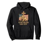 Vatican Pope Leo XIV - God Bless Pope Leo XIV Felpa con Cappuccio