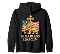 Vatican Pope Leo XIV - God Bless Pope Leo XIV Felpa con Cappuccio