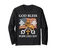 Vatican Pope Leo XIV - God Bless Pope Leo XIV Maglia a Manica