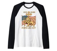 Vatican Pope Leo XIV - God Bless Pope Leo XIV Maglia con Maniche Raglan