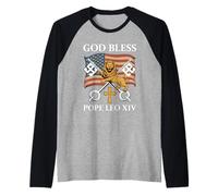 Vatican Pope Leo XIV - God Bless Pope Leo XIV Maglia con Maniche Raglan