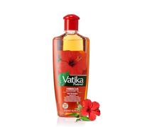 Vatika Naturals Hibiscus - Olio per capelli multivitaminico, 200 ml, tea tree e rosmarino per antiforfora, formula nutriente per capelli sani e belli