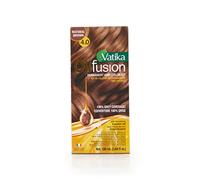 Vatika Naturals Olio Fusion Brown Color Kit - 108 ml | Colore permanente per capelli | Ingredienti naturali per una copertura grigia al 100% e lucentezza naturale