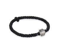 VATOPEDI MONASTERY Cordoncino da Preghiera Nero Fatto a Mano con 33 Nodi di Preghiera e Croce del Monte Athos - Corda da Preghiera ortodossa in Filo Intrecciato, in Stile monastico Tradizionale