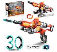 VATOS Pistola giocattolo in schiuma Blaster per bambini, 2 in 1 deformazione cannone antiaereo e palla morbida pistola giocattolo con 30 freccette manuale in schiuma blasters giocattolo regalo per 6