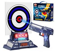 VATOS Set di bersagli intelligenti con pistola laser ricaricabile, punteggio elettronico automatico e feedback vocale in tempo reale, 4 modalità di tiro, gioco con bersagli per bambini dai 10+ anni