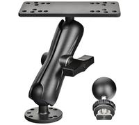 VAUBORTTI Supporto per Fish Finder in alluminio, palla da 3,8 cm, palla a T per binari ferroviari, compatibile con Lowrance, Garmin, Humminbird, Raymarine