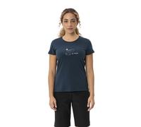 Vaude Cyclist V - T-shirt - donna 34 Dark Blue woman Vaude Green Shape,Cotone Organico/Biologico,Made In Eu,Fair Wear Foundation,Grüner Knopf