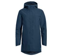 VAUDE Damen Wintermantel Padded Parka II, Größe 38, Winterjacke Fahrrad, blu scuro