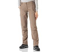 VAUDE, Farley Stretch Capri T-Zip II, Donna, Pantaloni, Marrone - Coconut, Taglia produttore: 38