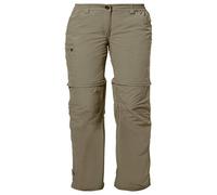 VAUDE Farley ZO IV Pantaloni Donna, Beige (Muddy), 38/S