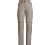 VAUDE Farley Zo Pants V - Pantaloni da donna, Donna, Pantaloni, 42169, Boulder, 44 -short
