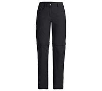 VAUDE Farley Zo Pants V - Pantaloni da donna, Donna, Pantaloni, 42169, Nero, 42