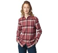 Vaude Farsund LS W - camicia maniche lunghe - donna 40 Red/White woman Recycled Polyester,Myclimate,Grüner Knopf