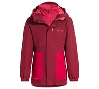 VAUDE Giacca doppia da ragazza Campfire 3 in 1, Bambina, Giacca doppia., 40604, Salsa, 104