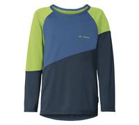 Vaude Kids Moab LS - maglia a maniche lunghe MTB - bambino 146/152 Blue/Green junior Recycled Materials,Bluesign,Vaude Green Shape,Myclimate,Grüner Knopf