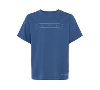 Vaude Kids Print - maglia ciclismo - bambini 122/128 Blue junior Recycled Polyester,Fair Wear Foundation,Vaude Green Shape