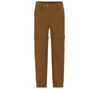 Vaude - Kid's Zip Off Pants Slim Fit - Pantaloni zip off 122/128 marrone