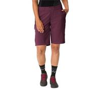 VAUDE Ledro Pantaloni da Ciclismo da Donna - Pantaloncini da MTB Imbottiti con Pantaloni Interni - Pantaloni da Ciclismo Traspiranti ed Elastici Realizzati con Materiali riciclati, Realizzati in Modo