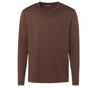 Vaude - Logo L/S T-Shirt - Maglia a manica lunga S marrone