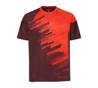 Vaude Bike Moab Vi Short Sleeve T-shirt Rosso,Arancione M / Regular Uomo Glowing Red / Black