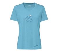 Vaude Skomer Print Iii Short Sleeve T-shirt Blu 42 Donna