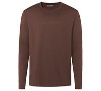 Vaude - Logo L/S T-Shirt - Maglia a manica lunga S marrone
