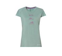 Vaude Tekoa Wool - T-shirt- donna 38 Light Green/Violet woman Responsible Wool Standard,Wool