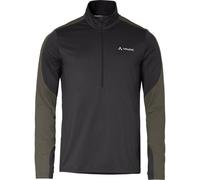 Vaude Men's Livigno Halfzip II, strato intermedio, uomo, nero/verde M(50) black/khaki