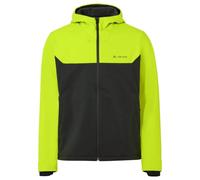 VAUDE Men's Qimsa Hooded Softshell Jacket II, giacca antivento a 3 strati softshell da ciclismo con cappuccio, interno ruvido per il calore e il trasporto dell'umidità