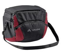VAUDE Ontour Box L (Klickfix Ready), Borse per Manubrio Unisex-Adulto, Black/Carmine, Taglia Unica