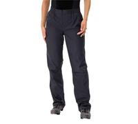 Vaude Women's Drop Pants II, pantaloni antipioggia, donna, nero/nero 44(XXL) black/black