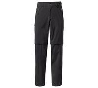 Vaude - Pantaloni Elasticizzati da Uomo con Cerniera, Nero (Nero), 46 Long