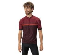 Vaude Posta Half-Zip II - maglia ciclismo - uomo S Dark Red man Recycled Polyester,Vaude Green Shape,Fair Wear Foundation,Myclimate,Grüner Knopf