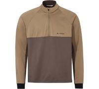 Vaude - Qimsa Halfzip L/S Shirt - Maglietta da ciclismo XL marrone/beige